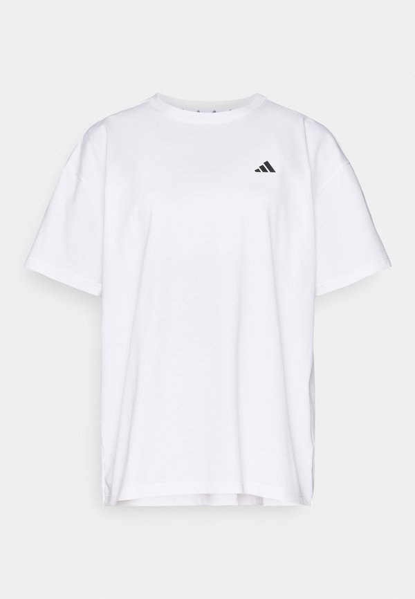 adidas Performance POWER ESSENTIALS WORKOUT OVERSIZED - Basic T-shirt - white