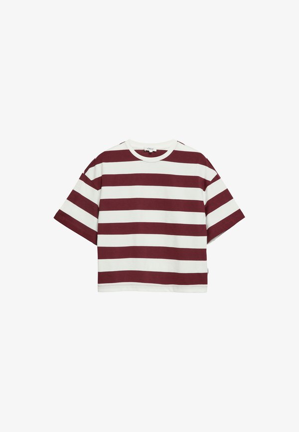 s.Oliver T-SHIRT - Print T-shirt - bordeaux