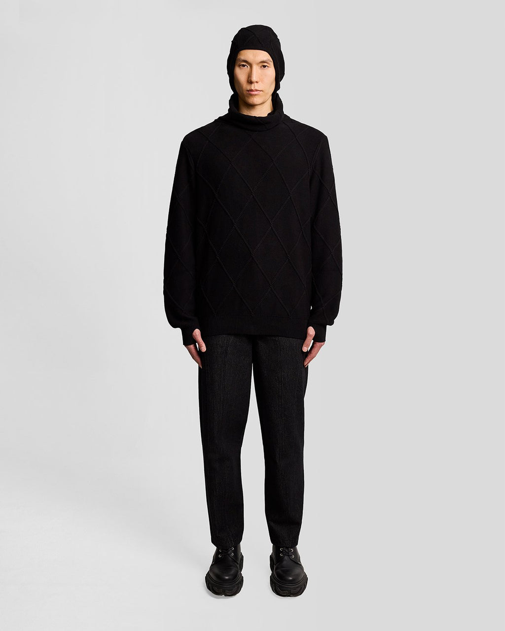 Lyle & Scott ARUN ROSE KNITTED BALACLAVA