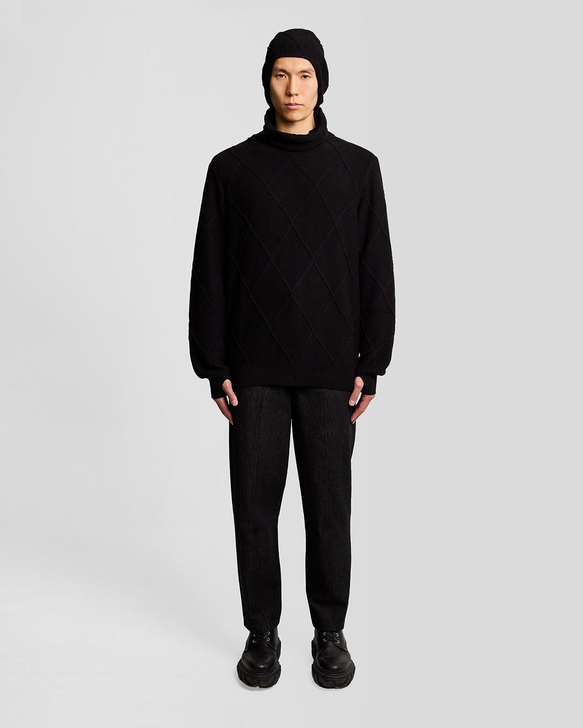 Lyle & Scott ARUN ROSE KNITTED BALACLAVA
