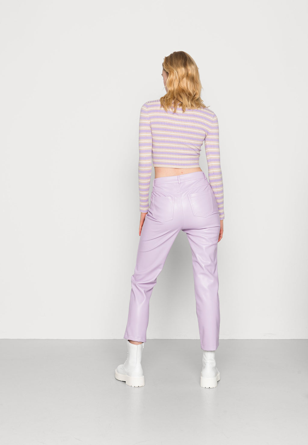 Never Fully Dressed LILAC PU TROUSER