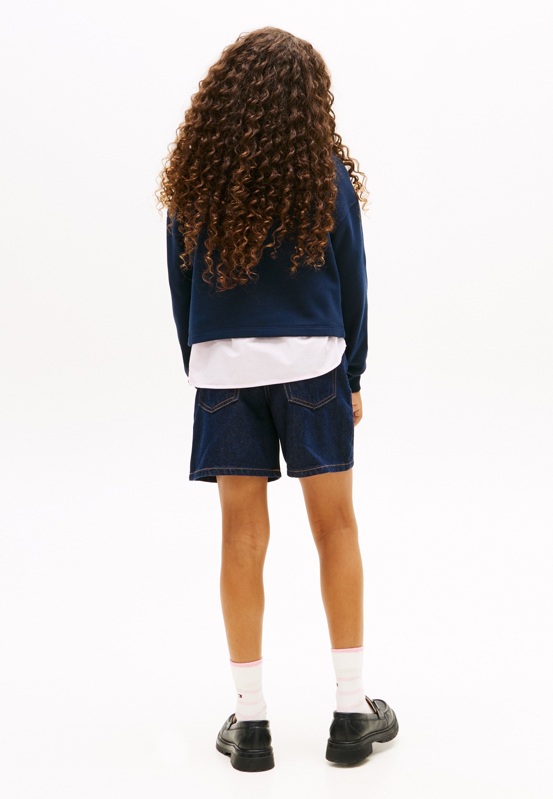GLITTER LOGO RELAXED TERRY SWEATSHIRT Media 4