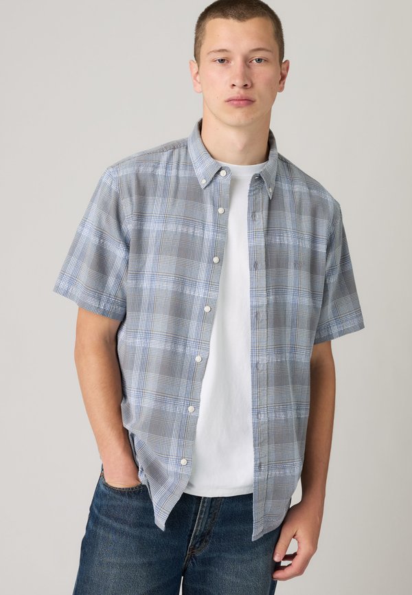 Levi's® SS AUTHENTIC BUTTON DOWN - Shirt - bennett plaid moonlight blue