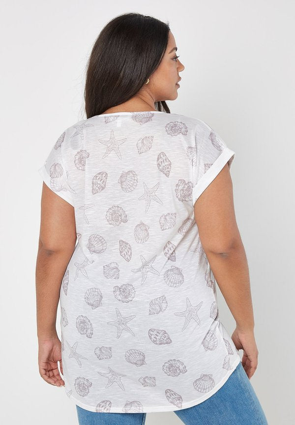 Apricot SEASHELL SHORE SLUB