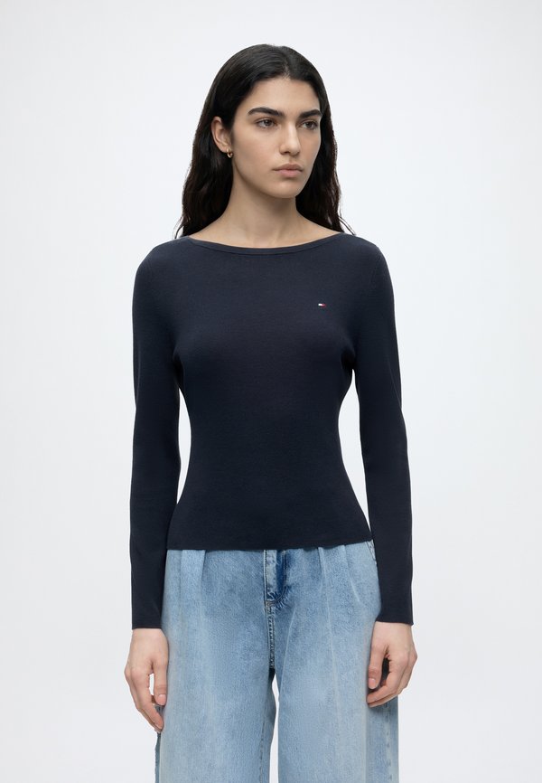 Tommy Hilfiger FULL NEEDLE BOAT - Jumper - dark night navy