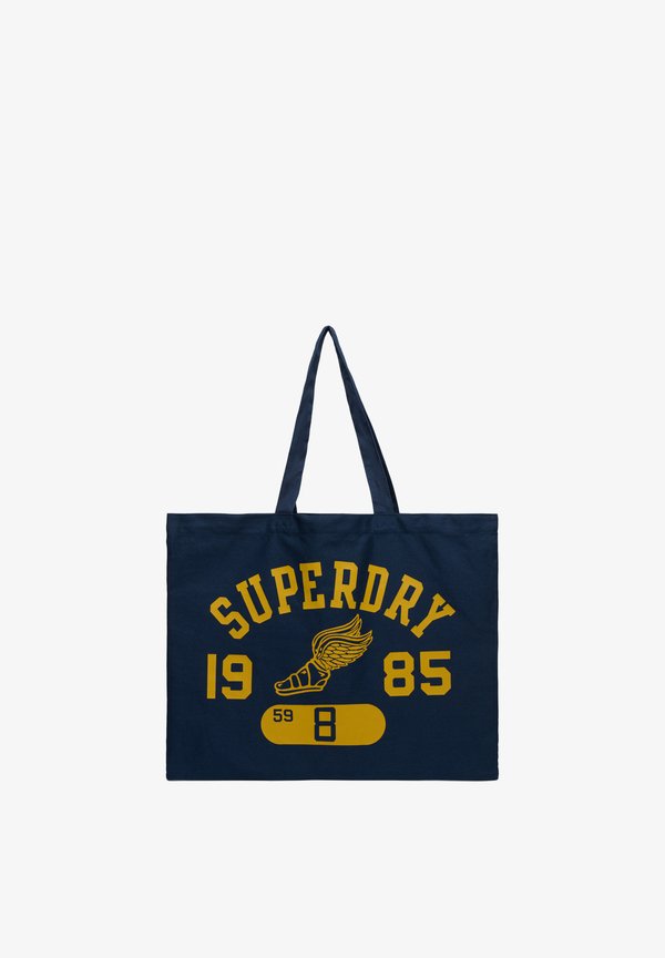 Superdry & Co SUPERDRY SUPERDRY TOTE.. - Tote bag - richest navy/autumn mustard