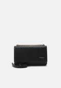 Calvin Klein Jeans SCULPTED FLAP SNAKE - Cross body bag - black