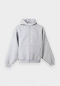 RELAXED FIT WITH STUDS ZIP-UP HOODIE Media 1