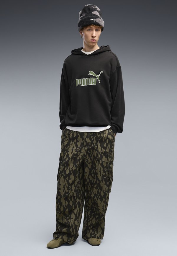 Puma ESSENTIALS ELEVATED NO. 1 RELAXED HOODIE - Hoodie - black