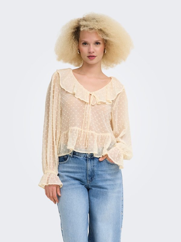ONLY ONLISLA - Blouse - cloud dancer