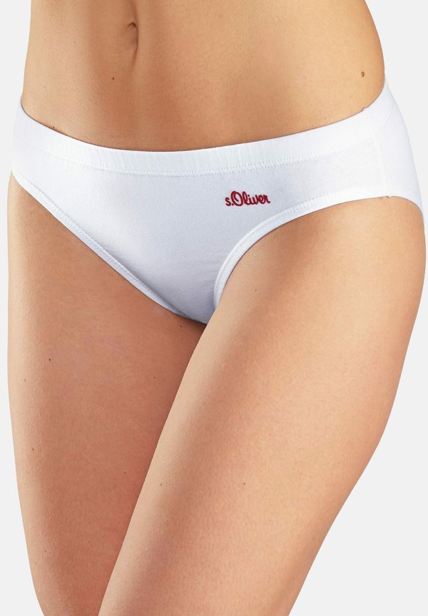 s.Oliver 3 PACK - Bikini bottoms - weiß