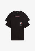 Tommy Hilfiger 2 PACK TEE - Pyjama top - black