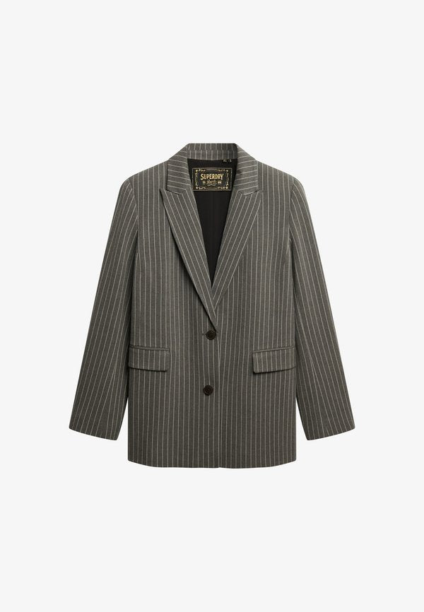 Superdry & Co Short coat - grey pinstripe