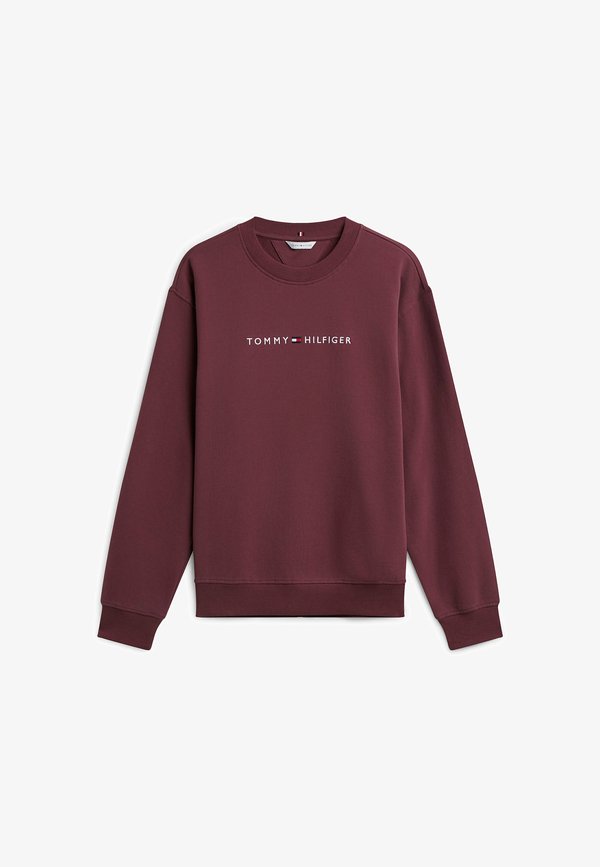 Tommy Hilfiger TOMMY HILFIGER ESSENTIAL TERRY RELAXED LOUNGE SWEATSHIRT - Pyjama top - chocolate clove