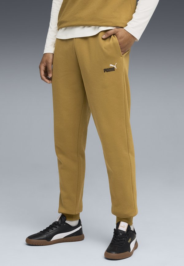 Puma ESSENTIALS 2 COLOUR NO.1 LOGO JOGGING - Tracksuit bottoms - honey butter