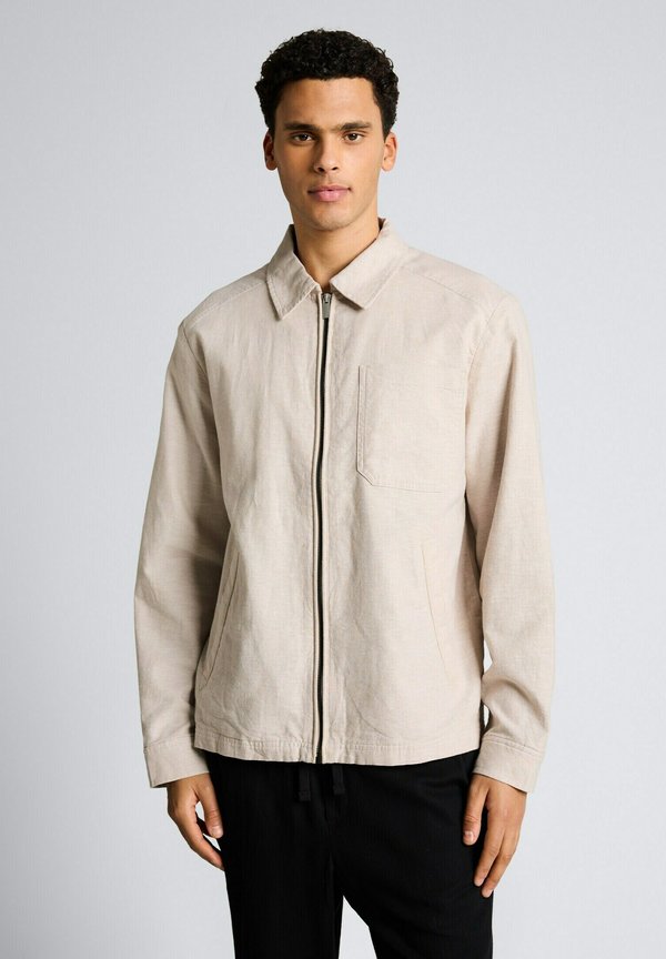 TOM TAILOR Summer jacket - cashew beige chambray
