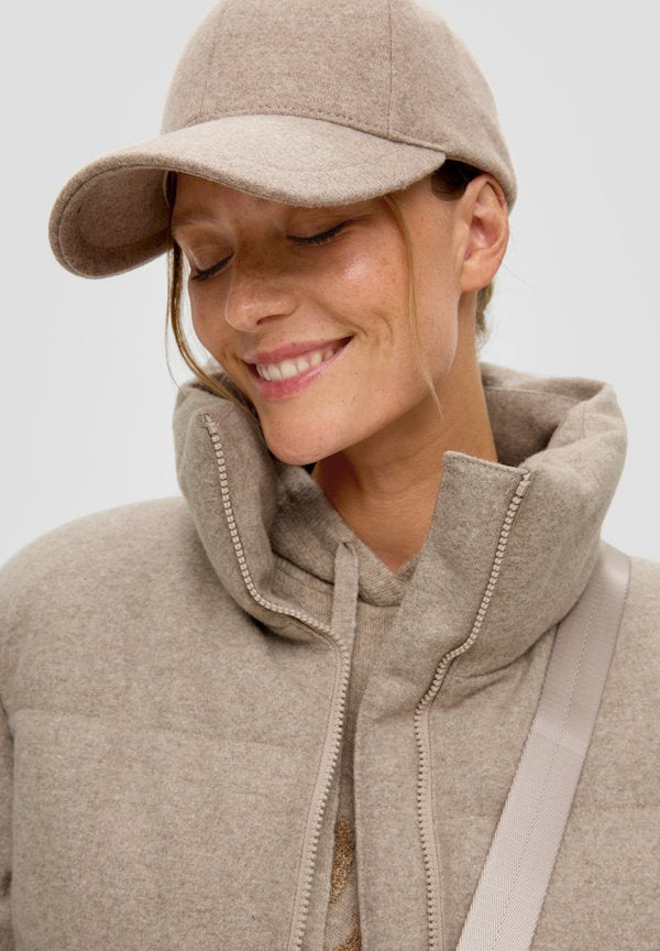 s.Oliver MIT LOGO - Cap - sandfarben