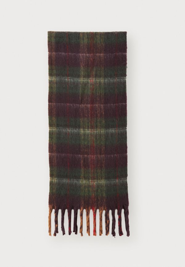 Vero Moda VMIVY LEAGUE - Scarf - plum perfect/toasted coco/salsa/pineneedle
