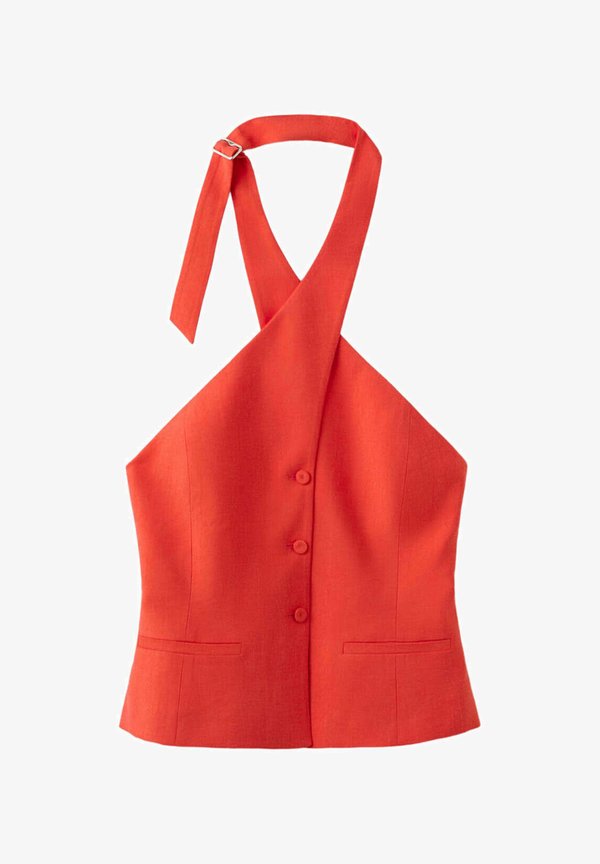 Mango ADULT - Button-down blouse - orange