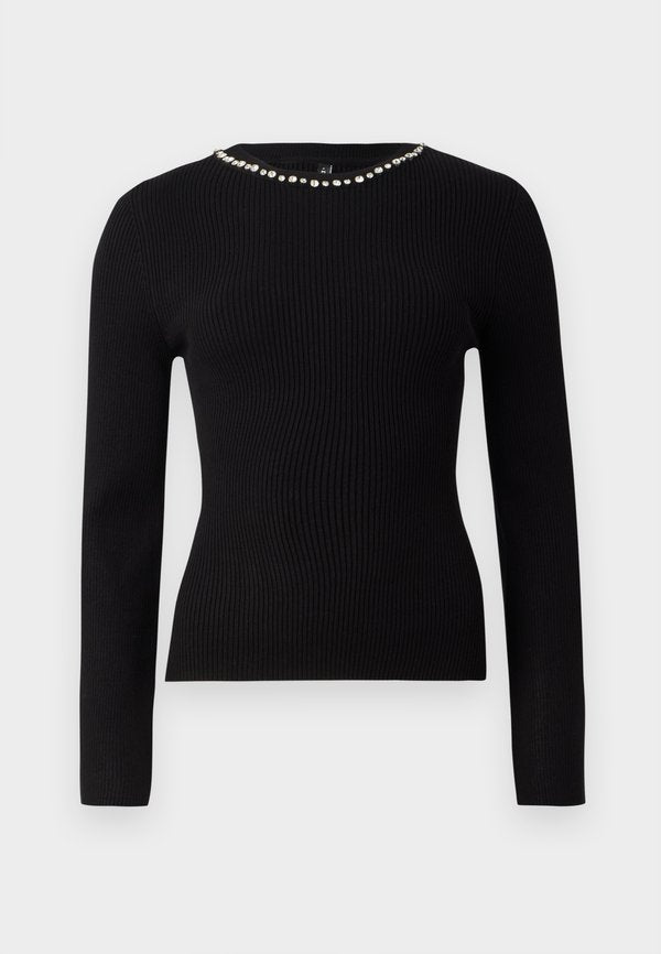 ONLY ONLNATASCHA BLING O-NECK - Jumper - black