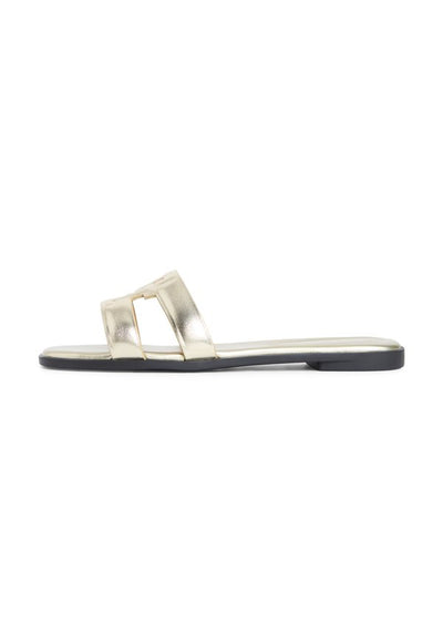 Tommy Hilfiger METALLIC LEATHER SLIP-ON MULES