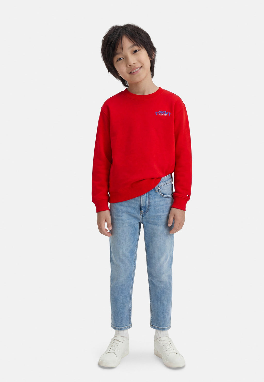 LOGO EMBROIDERY TERRY CREW NECK SWEATSHIRT Media 2