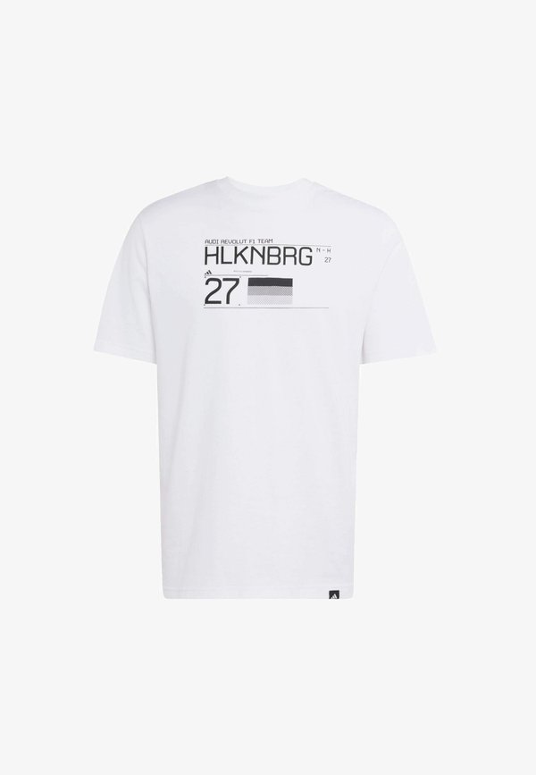 adidas Performance AUDI FORMULA ONE TEAM NICO HULKENBERG GRAPHIC II TEE - Print T-shirt - white