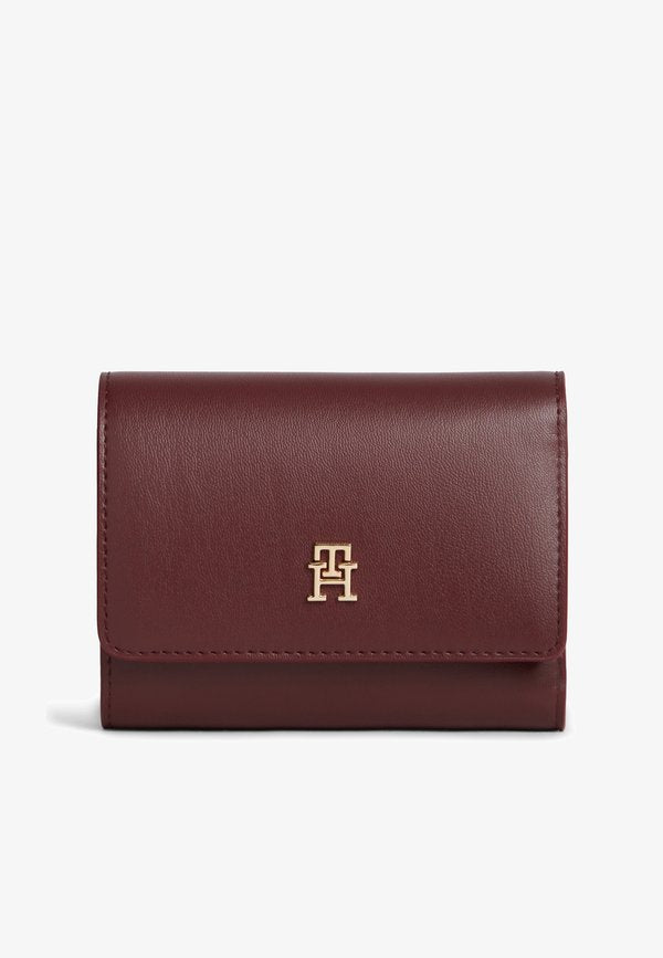 Tommy Hilfiger ICON TRIFOLD - Wallet - bordeaux