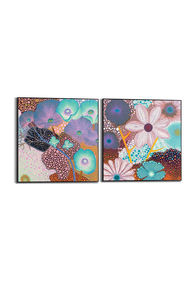 Orange Wallz RETRO FLOWERY 2 PACK