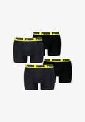 Puma Boxer briefs - darkgrey melange/yellow