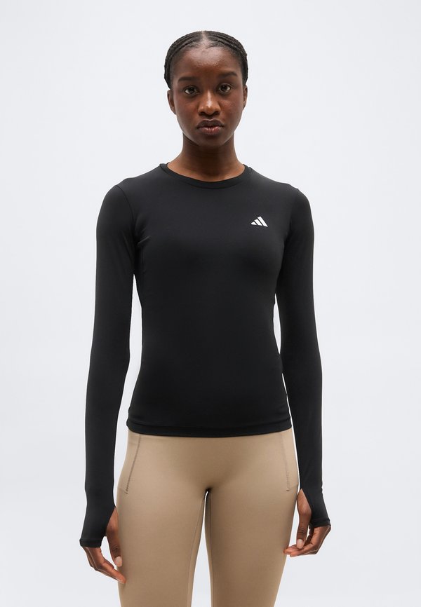 adidas Performance PRIMELIFT ESSENTIALS WORKOUT CONTOUR LONG SLEEVE - Long sleeved top - black