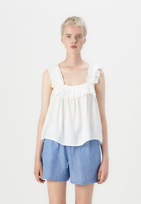 Vero Moda VMCLARA FRILL - Blouse - snow white