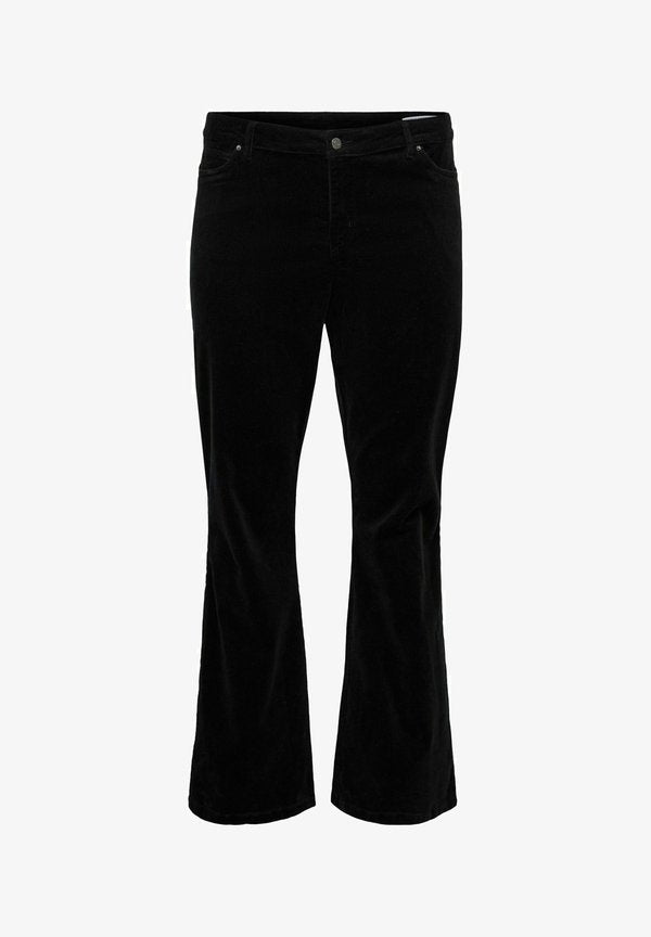 Vero Moda Curve VMCSIGA High rise - Trousers - black