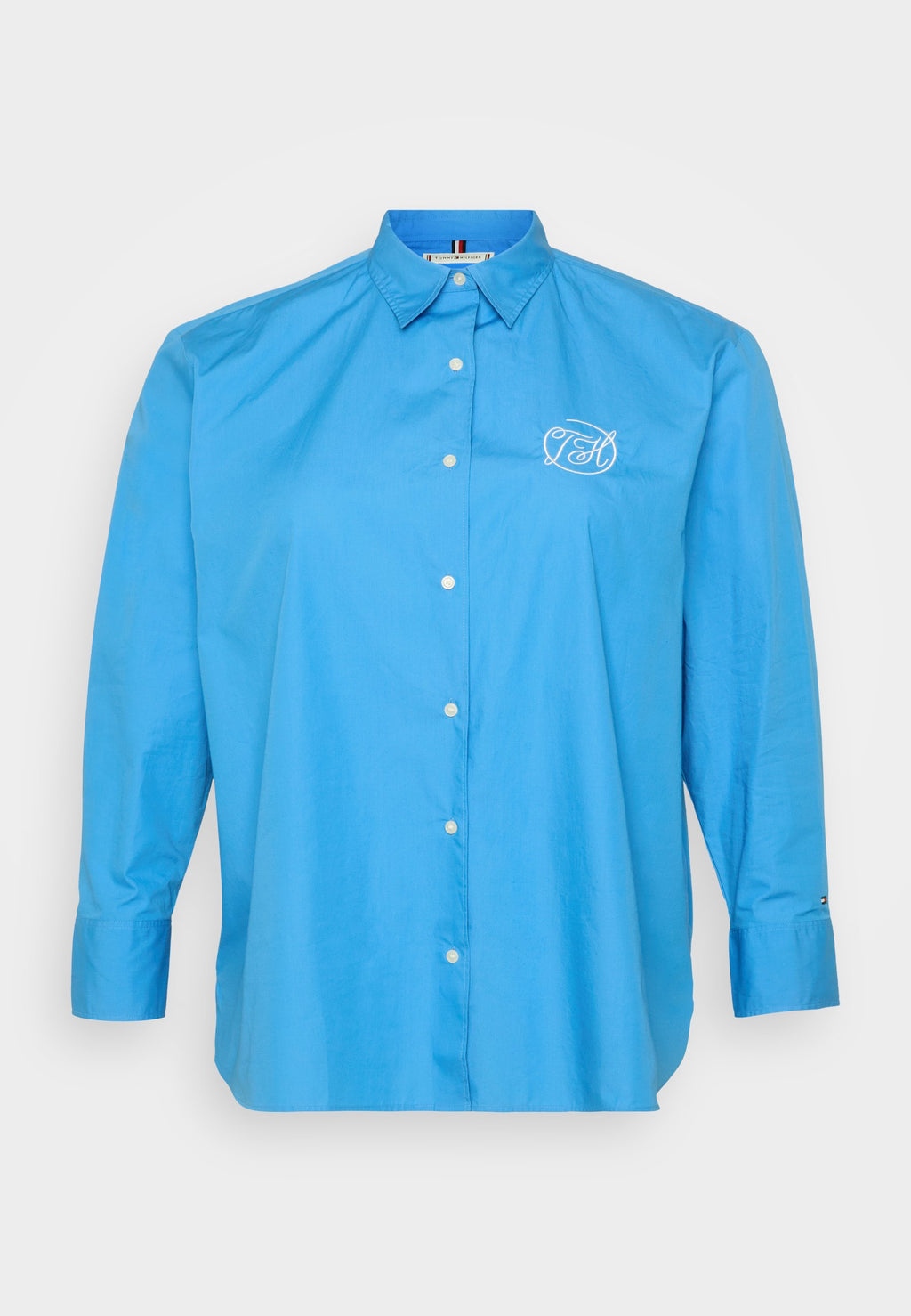 CURVE OVERSIZED FIT LOGO EMBROIDERY SHIRT Media 1