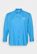 CURVE OVERSIZED FIT LOGO EMBROIDERY SHIRT Media 1