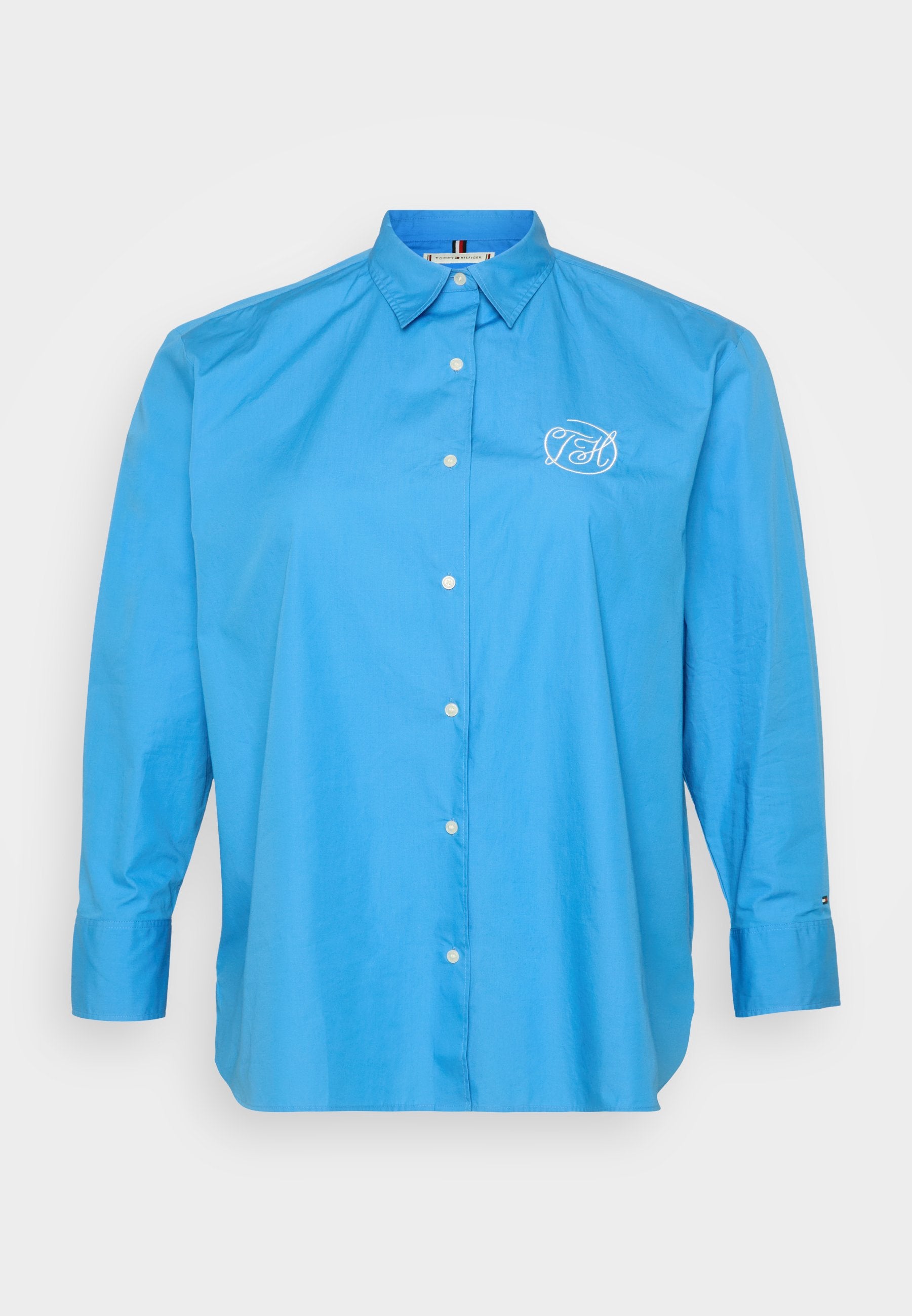 CURVE OVERSIZED FIT LOGO EMBROIDERY SHIRT Media 1