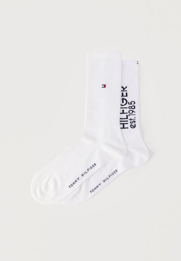 Tommy Hilfiger MEN SOCK SPORT LOGO 2 PACK - Socks - white
