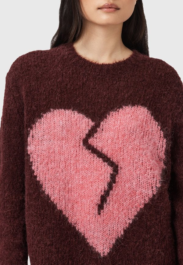 AllSaints LUVHEART CREW