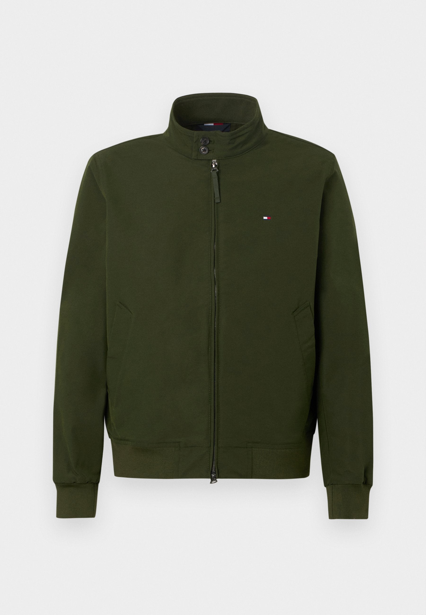 STAND-UP COLLAR RELAXED HARRINGTON JACKET Media 1