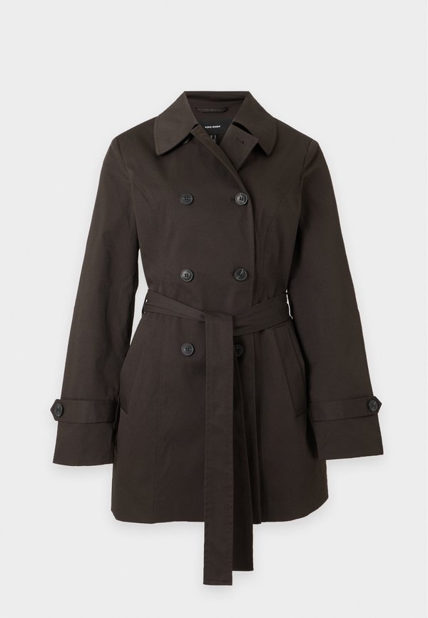 Vero Moda VMCHELSEA OLIVIA - Trenchcoat - chocolate torte