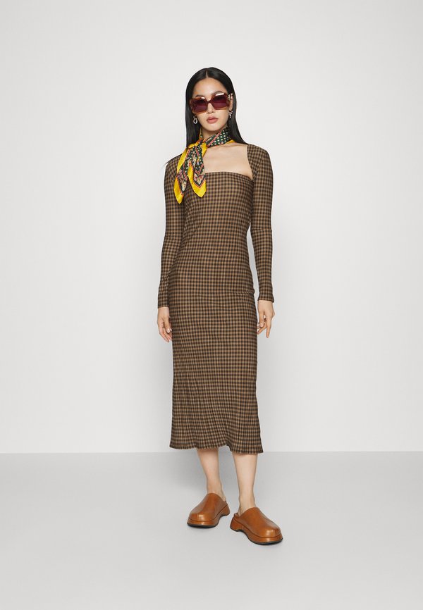 ROKH DRESS WITH DETACHABLE SLEEVE