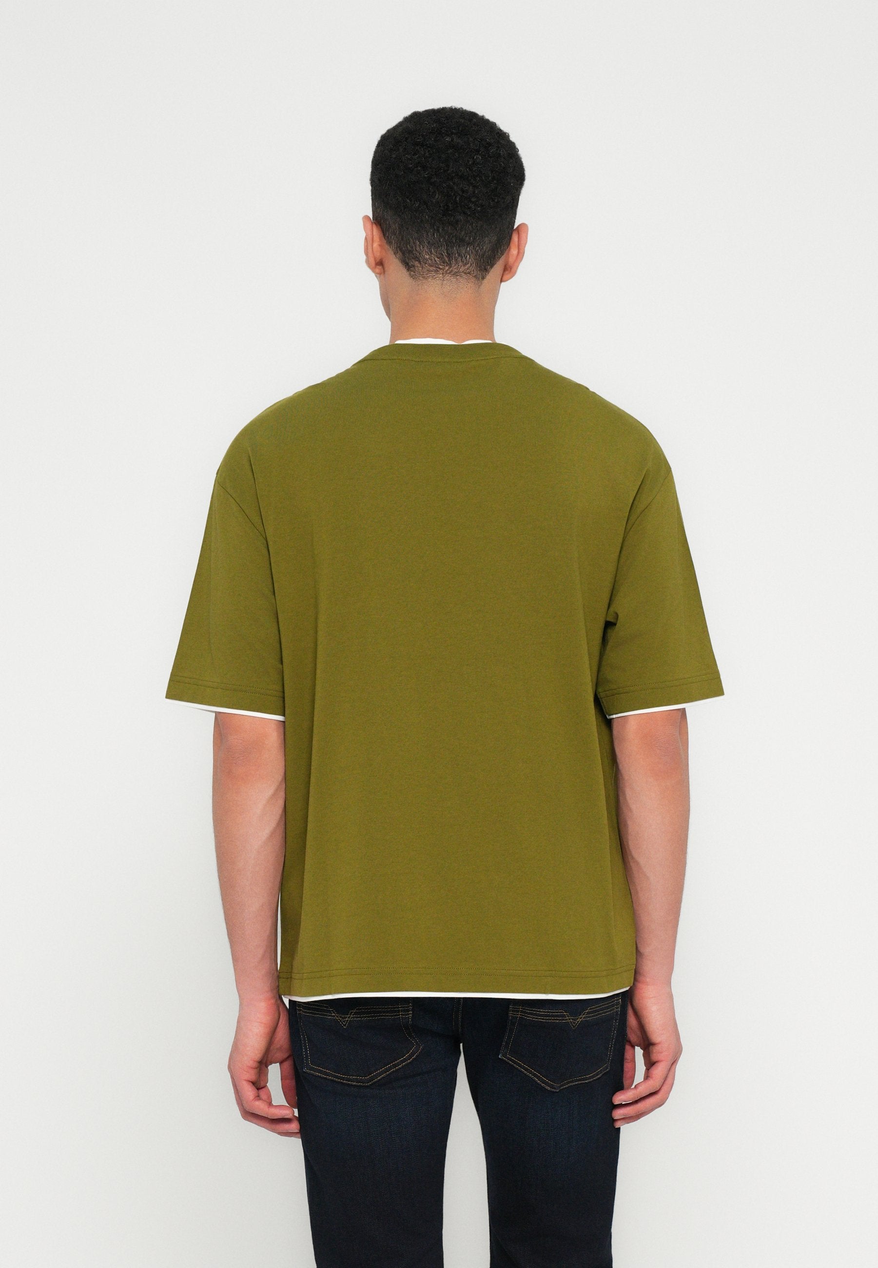 Selected SLHRELAXFELIX CONTRAST O NECK TEE