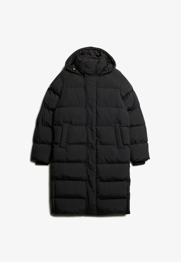 Superdry & Co HOODED LINE PUFFER  - Winter coat - black
