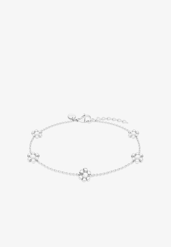 s.Oliver FLOWER - Bracelet - silver-coloured