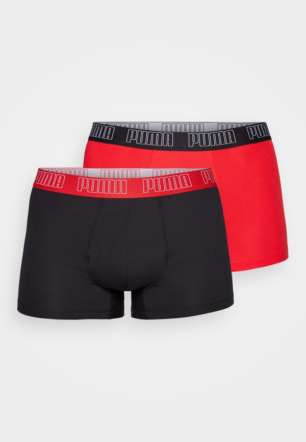 Puma MEN EVERYDAY TRUNKS 2 PACK - Trunks - red/black