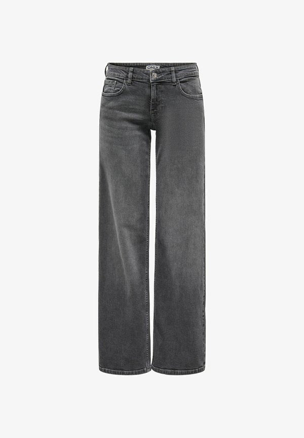 ONLY WIDE-FIT JEANS ONLJULIA LOW WAIST WIDE LEG FIT JEANS - Wide Leg - grey denim