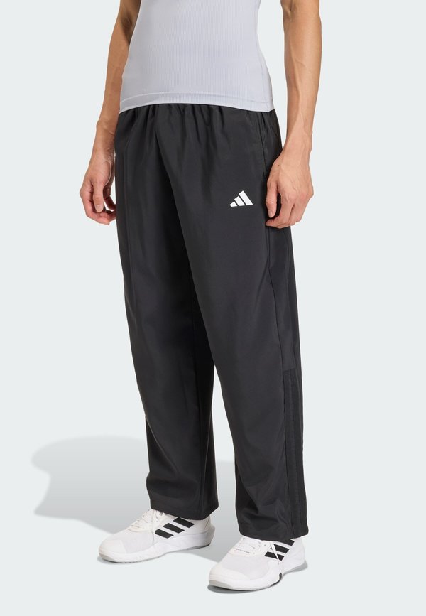 adidas Performance POWER ESSENTIALS WORKOUT - Tracksuit bottoms - black