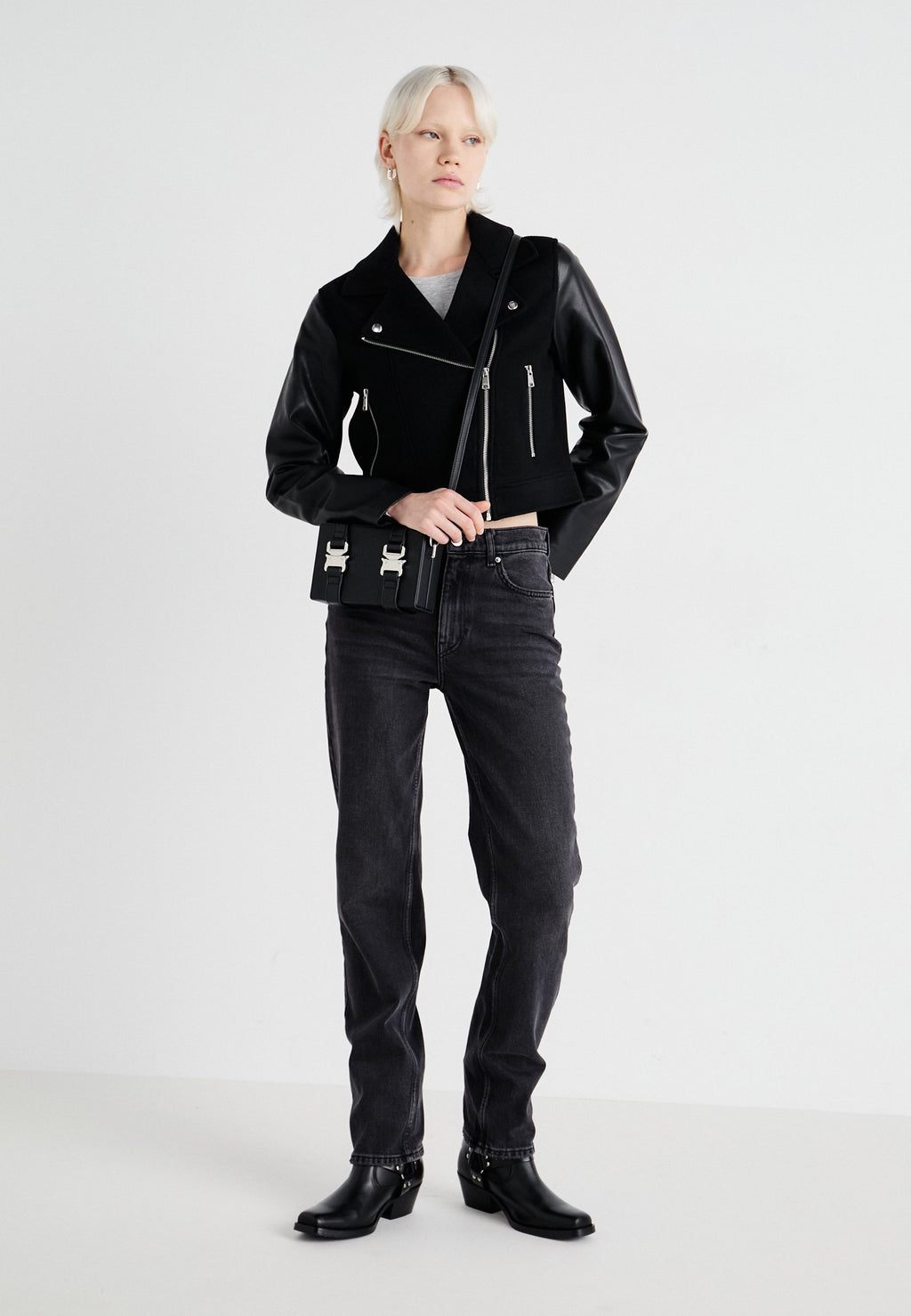 EMMA MIX BIKER JACKET Media 2