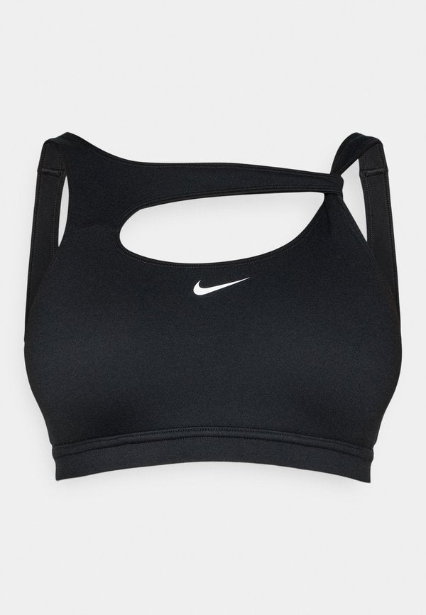Nike Performance BRA CAPSULE - Light support sports bra - black/white
