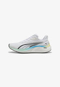 Puma ELECTRIFY NITRO 4 - Road running shoes - white/mint melt speed/blue